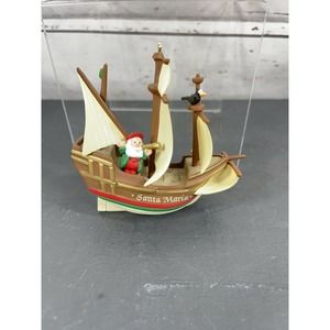 1992 Hallmark Keepsake Christopher Colmbus "Santa Maria" Handcrafted Ornament